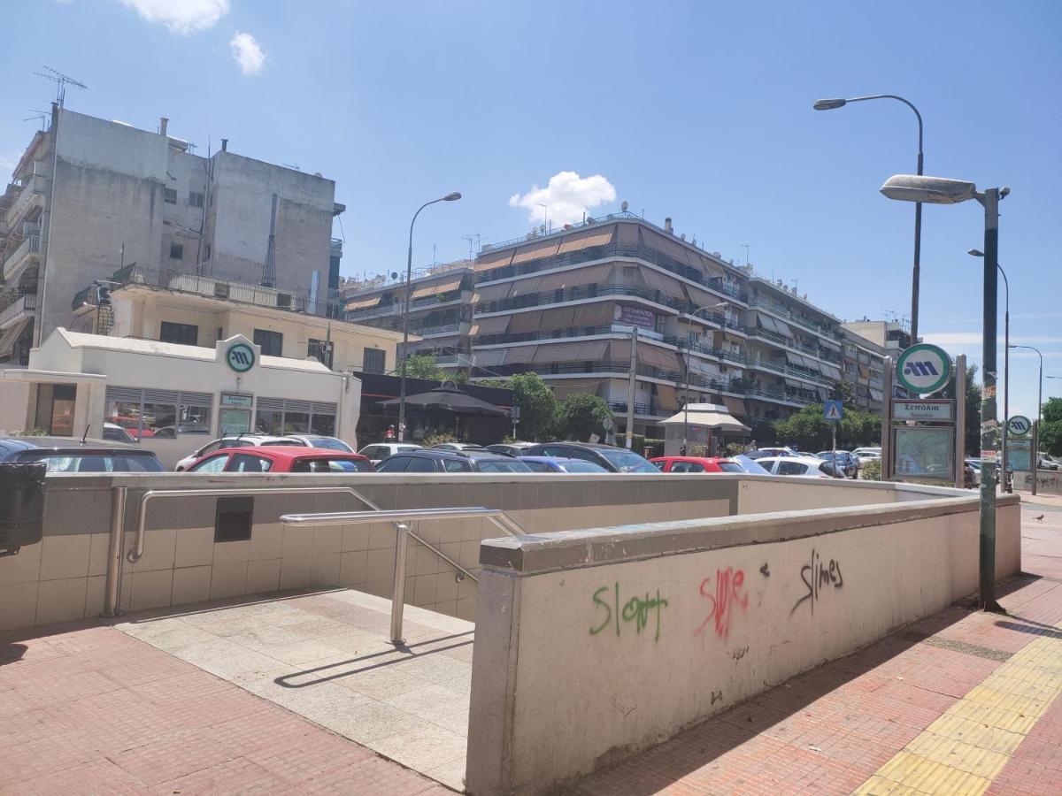 Wsd Hera Luxury Stylish 2Bd Apt With City View Balcony Near Merto Athens Exterior photo